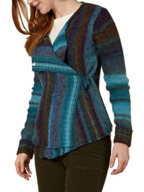 Royal Robbins Winter Ombre Cardigan Sweater Women's Size XL Gorpcore Outdoor